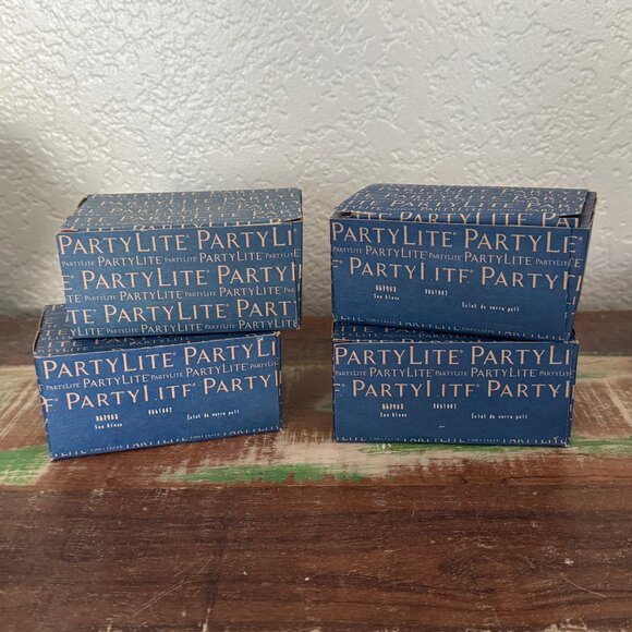 NIB 24 PartyLite Votives - Sea Glass scent - Picture 2 of 3